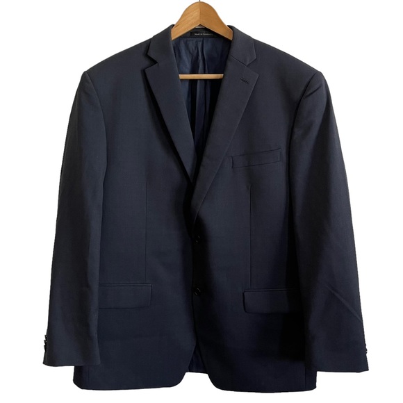 MICHAEL KORS Mens Wool Blue Suit Jacket Blazer - Picture 1 of 10